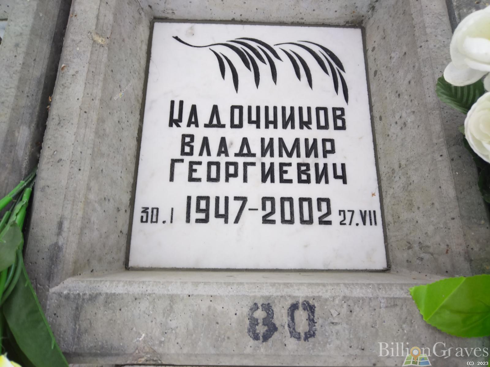 Кадочников Владимир Георгиевич