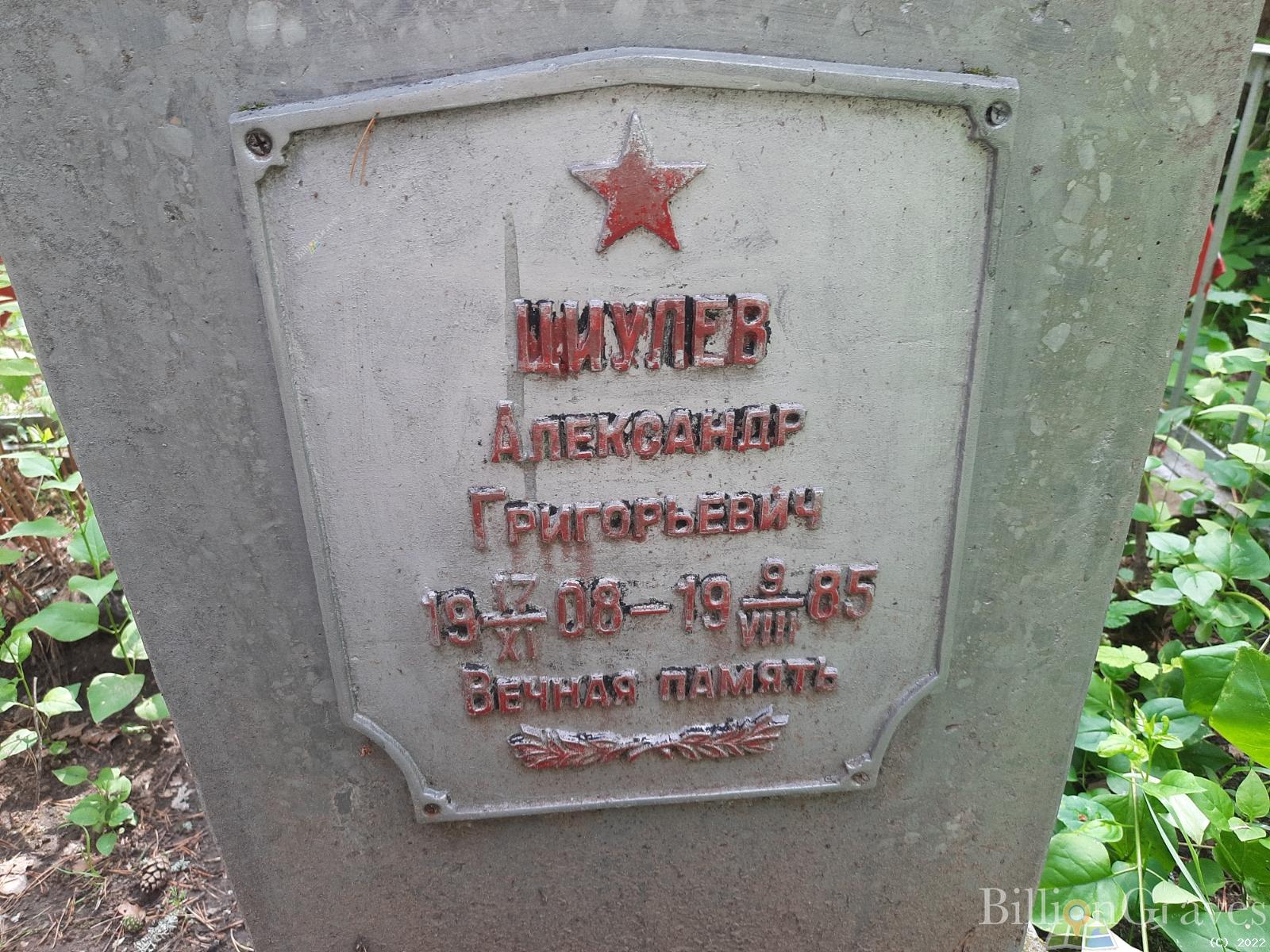 Циулев Александр Григорьевич