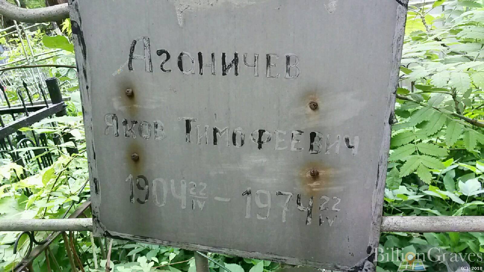 Аганичев Яков Тимофеевич