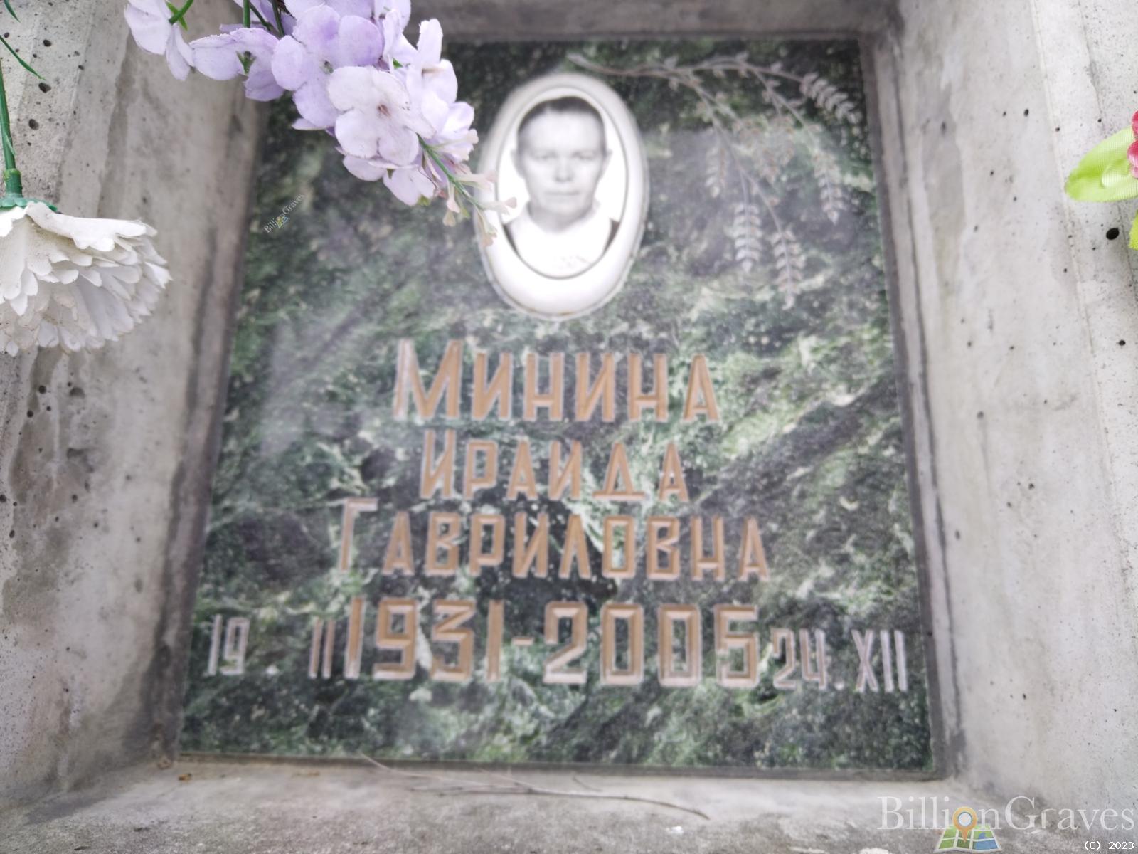 Минина Ираида Гавриловна