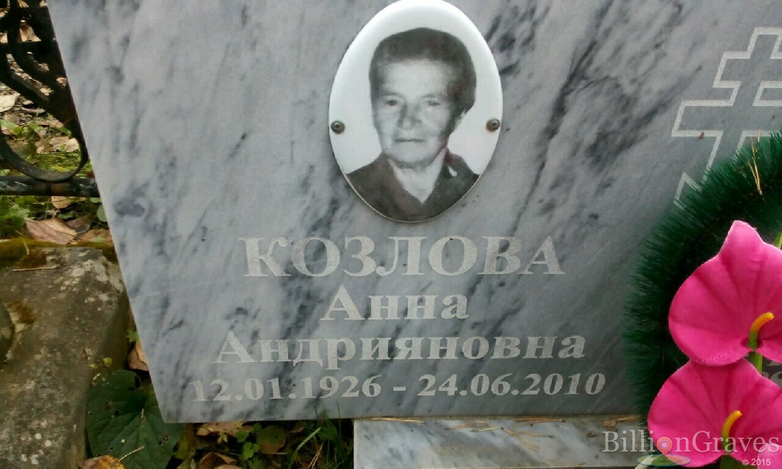 Козлова Анна Андрияновна