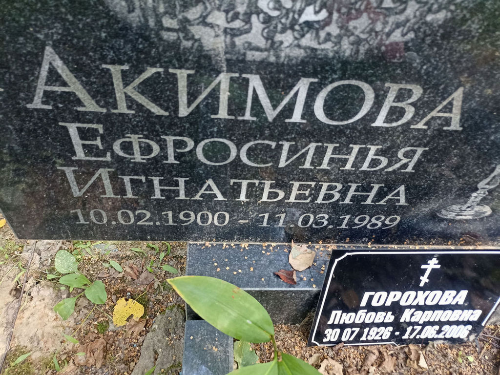 Акимова Ефросинья Игнатьевна