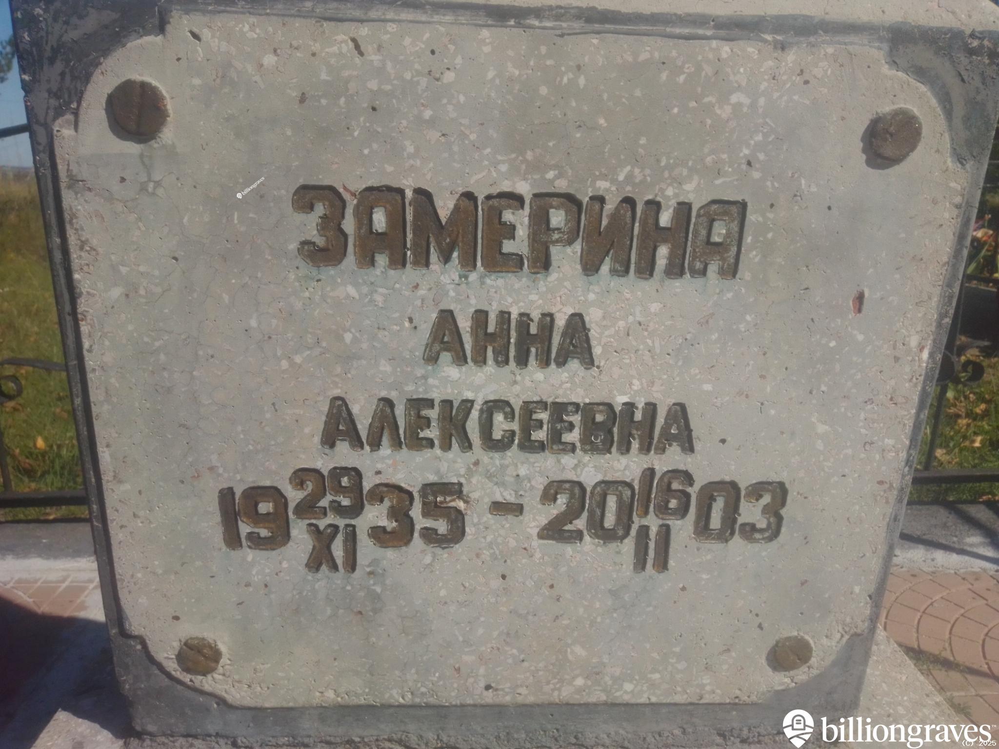 Замерина Анна Алексеевна