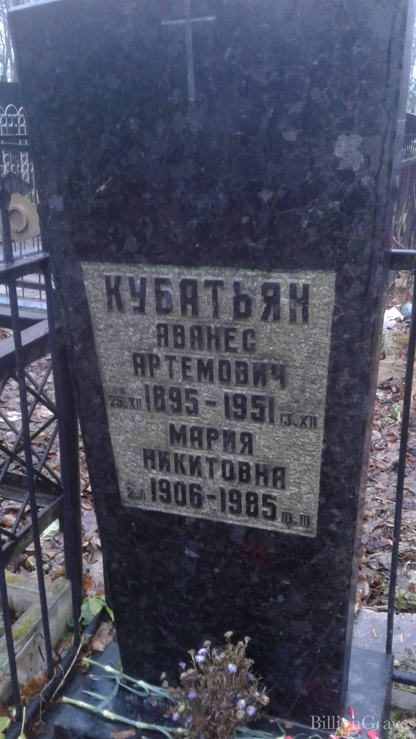 Кубатьян Мария Никитовна