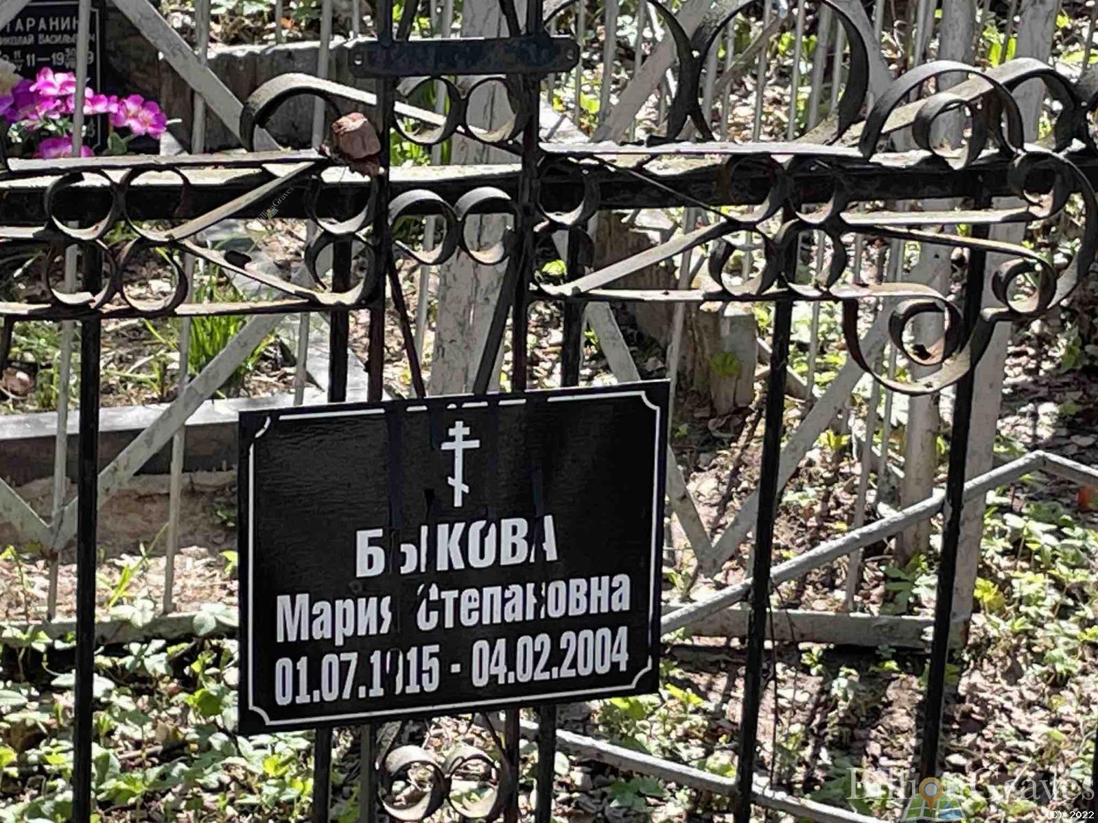 Быкова Мария Степановна