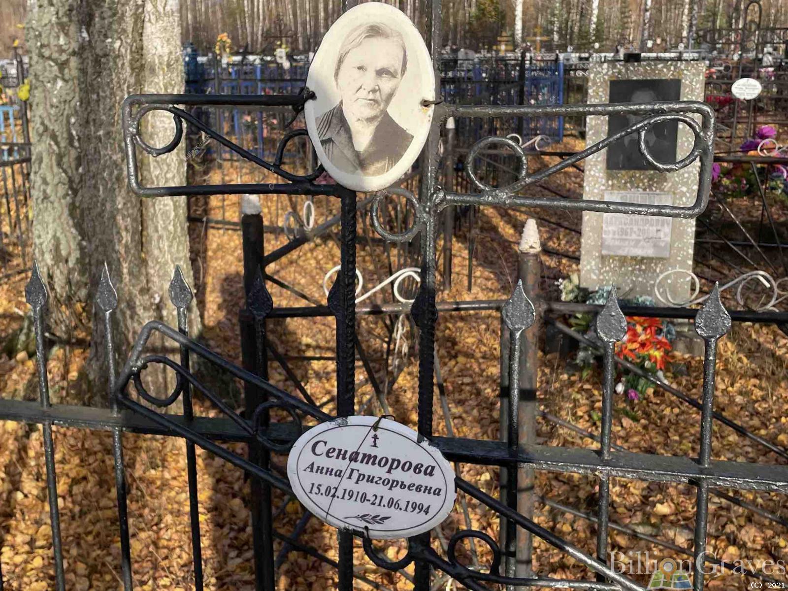 Сенаторова Анна Григорьевна