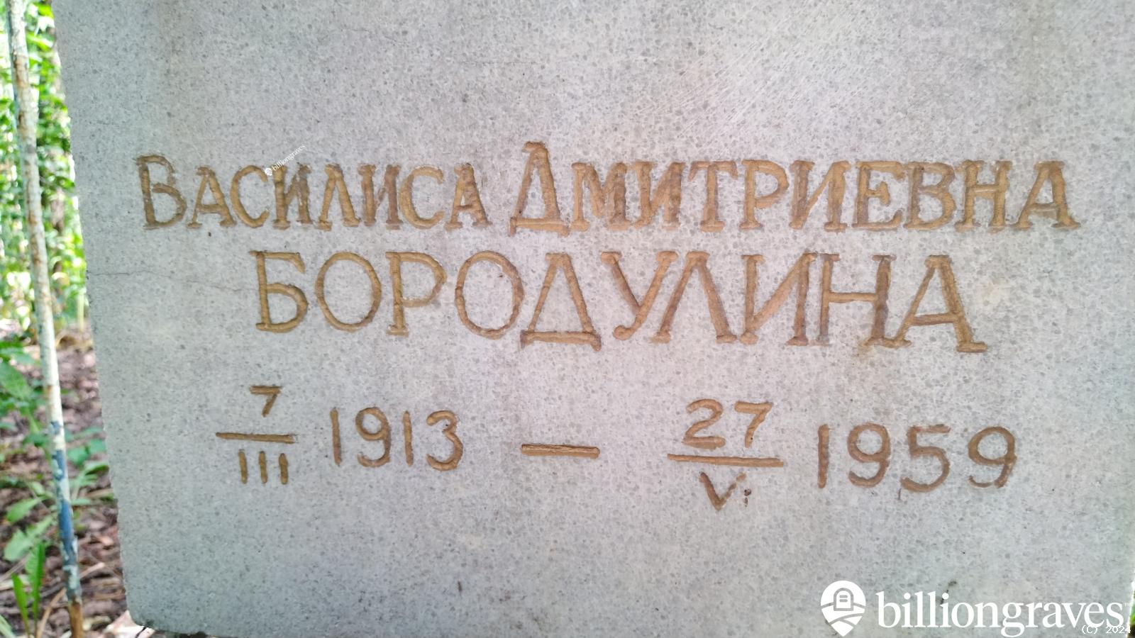 Бородулина Василиса Дмитриевна