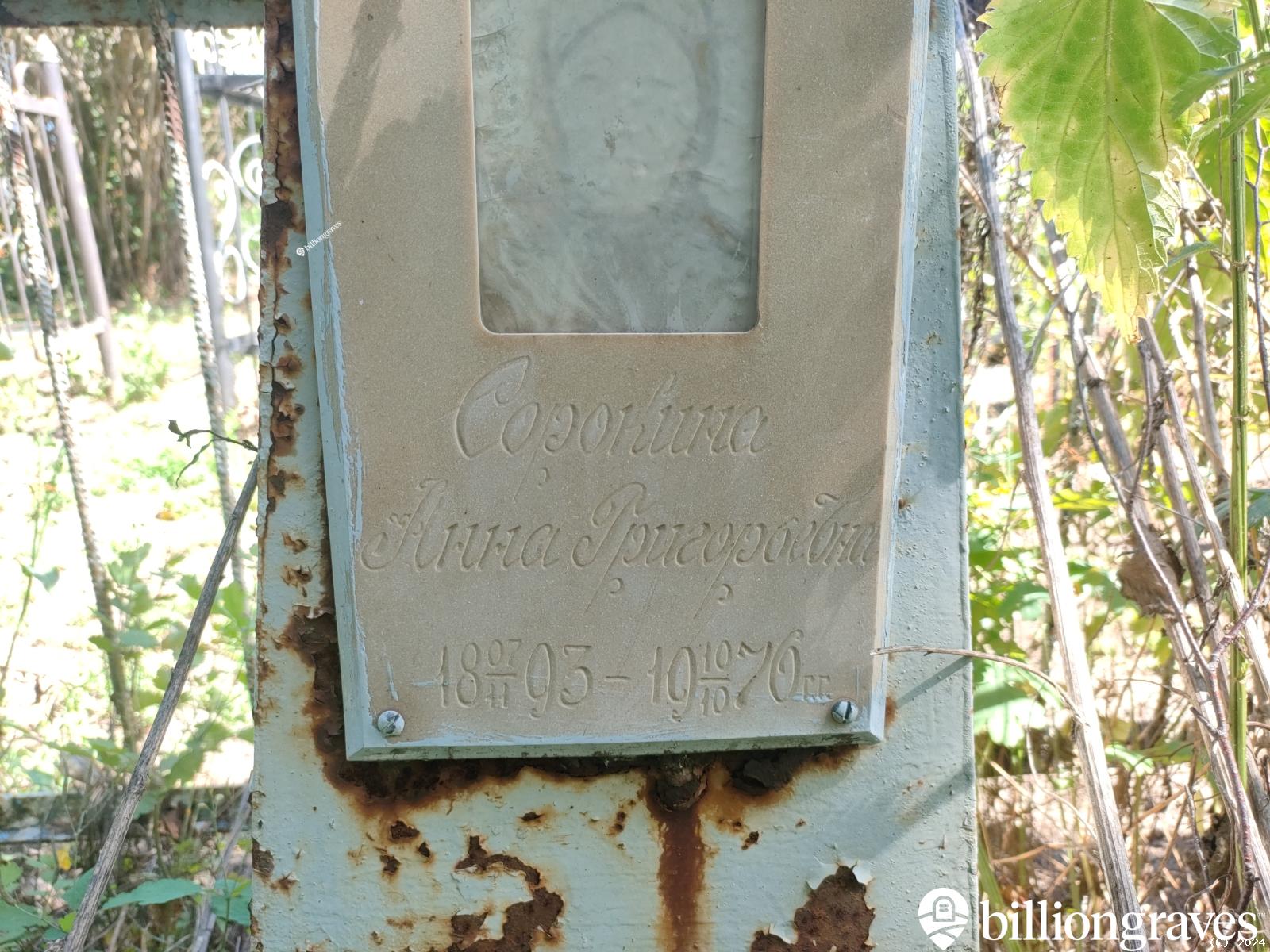 Сорокина Анна Григорьевна
