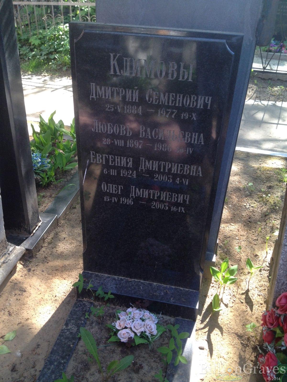 Климова Евгения Дмитриевна