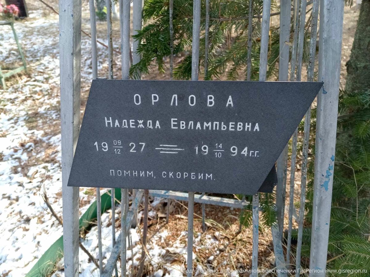 Орлова Надежда Евлампьевна