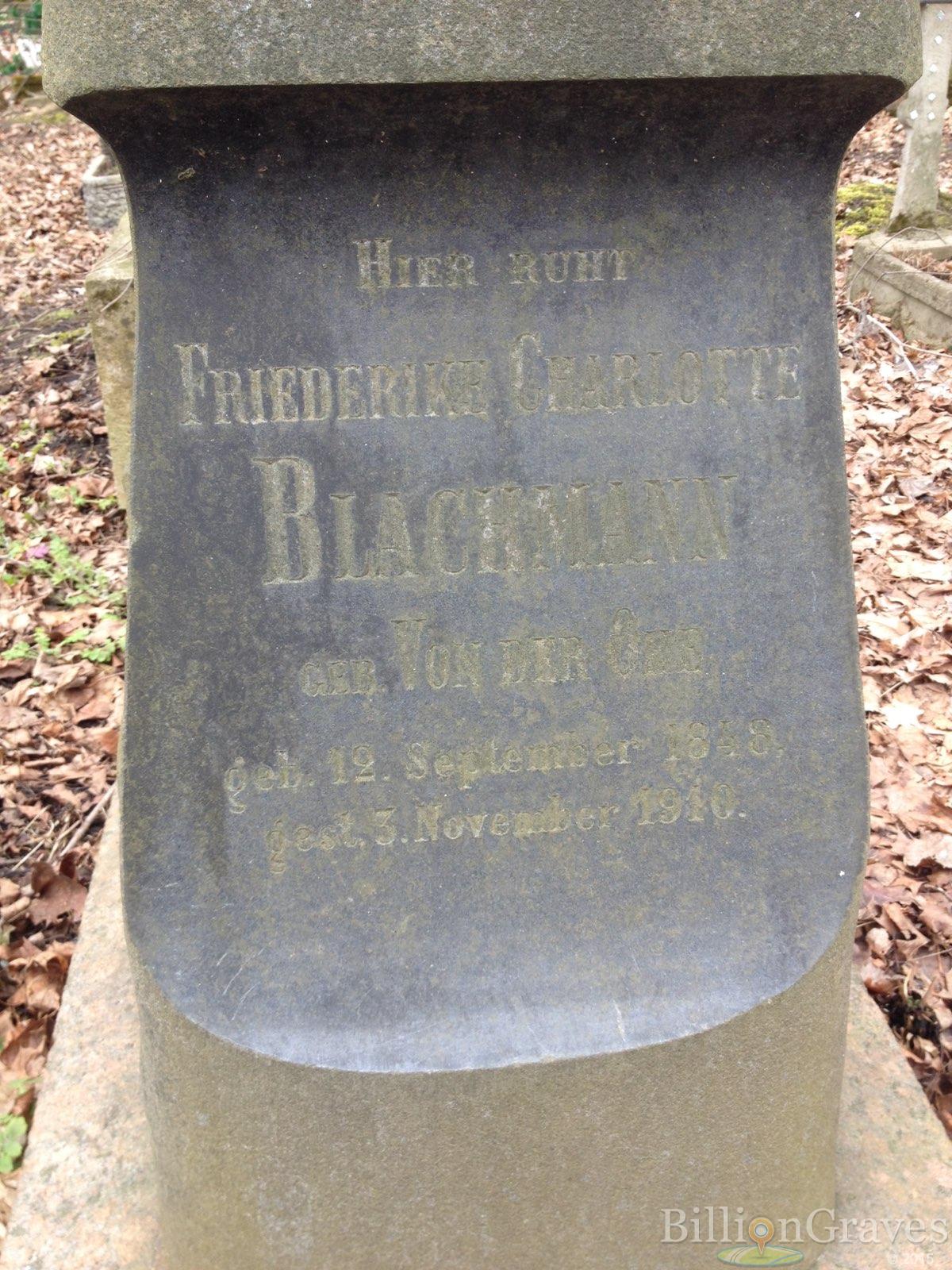 Blachmann Friederike Charlotte