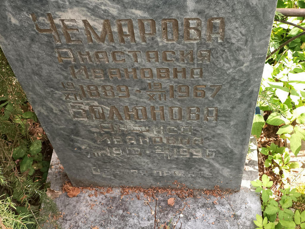 Чемарова Анастасия Ивановна