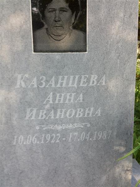 Казанцева Анна Ивановна