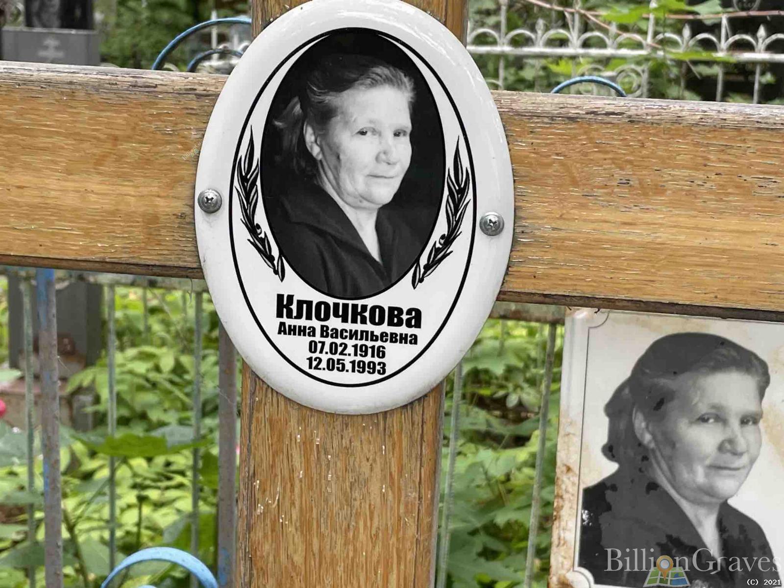 Клочкова Анна Васильевна