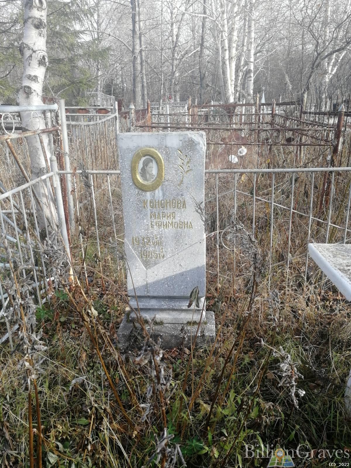 Кононова Мария Ефимовна