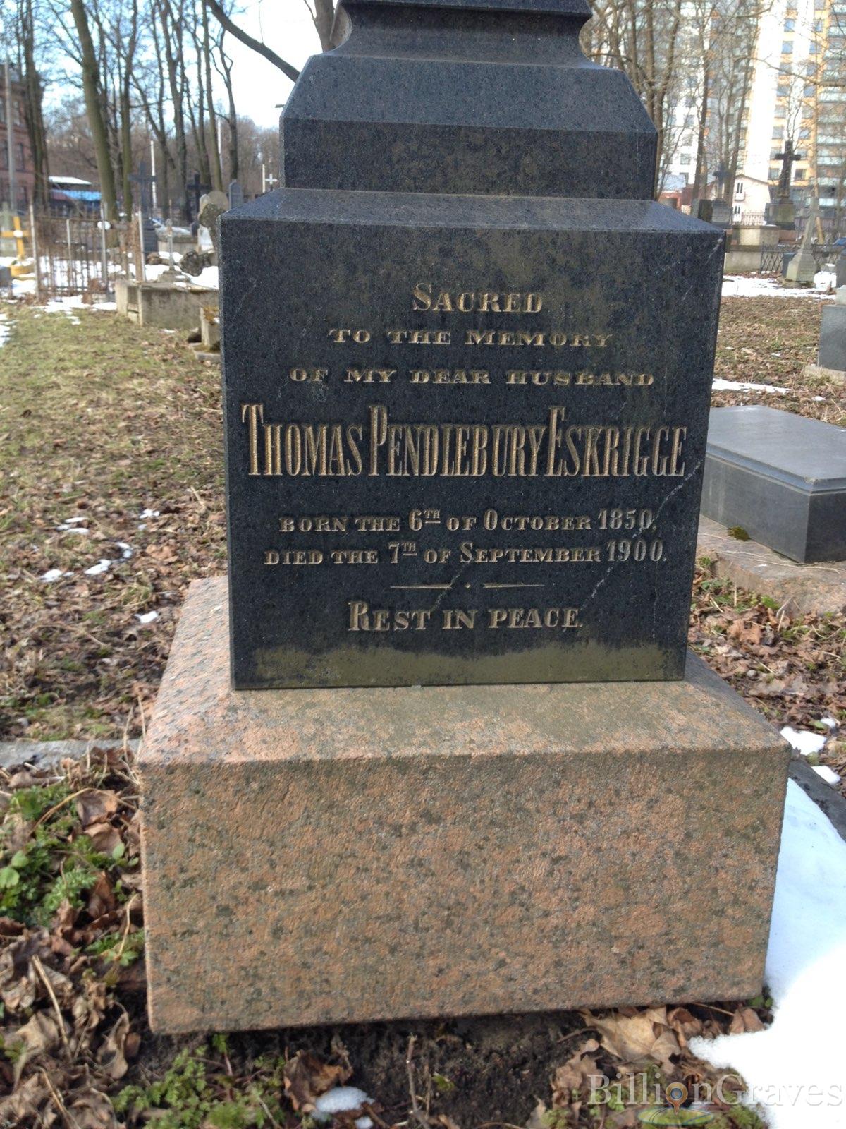 Eskrigge Thomas Pendlebury