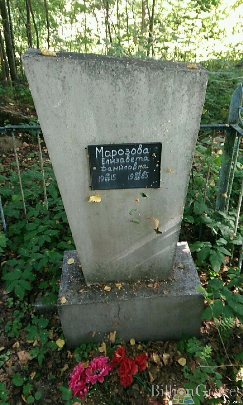 Морозова Елизавета Даниловна