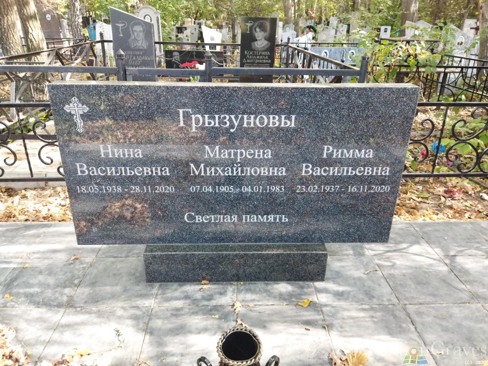 Грызунова Матрена Михайловна