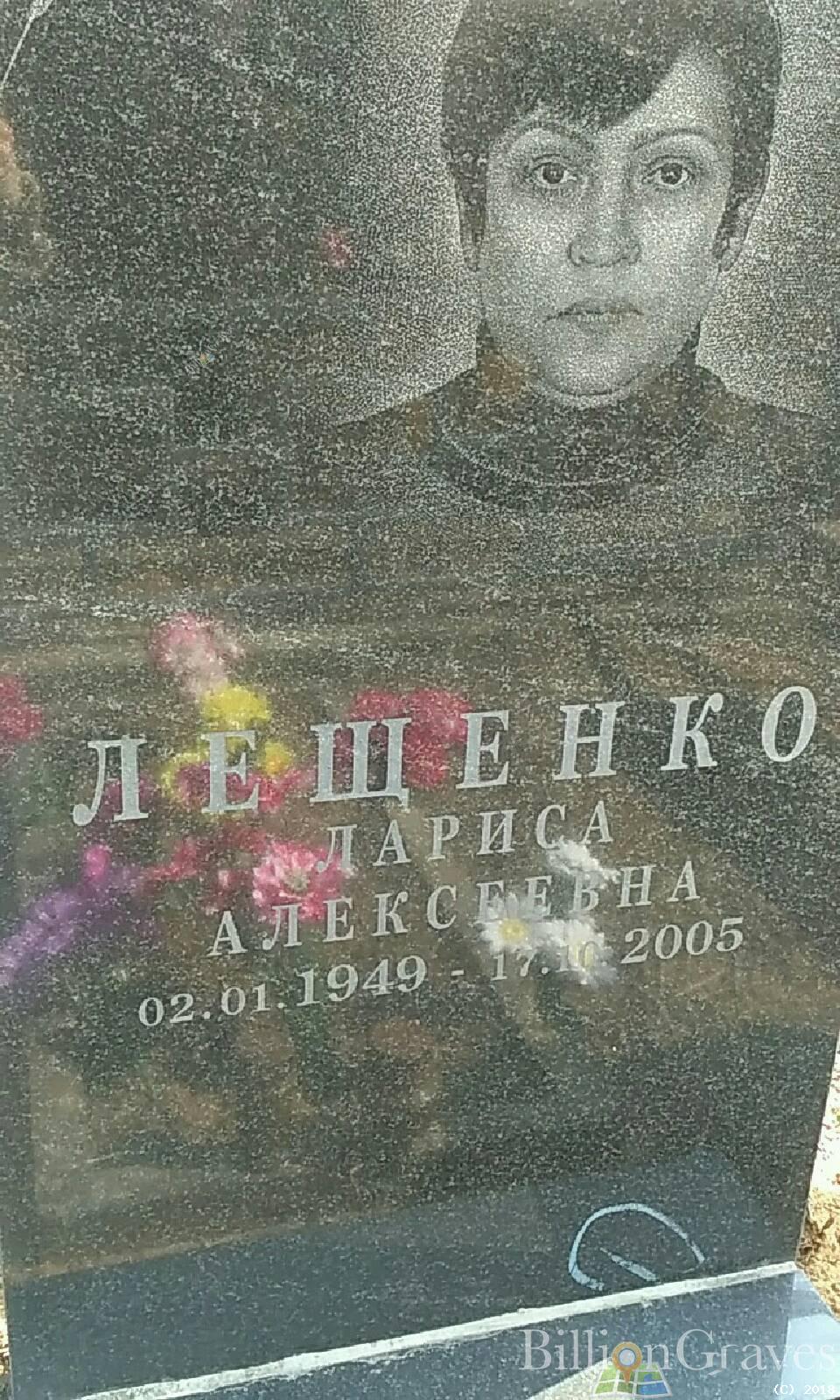 Лещенко Лариса Алексеевна