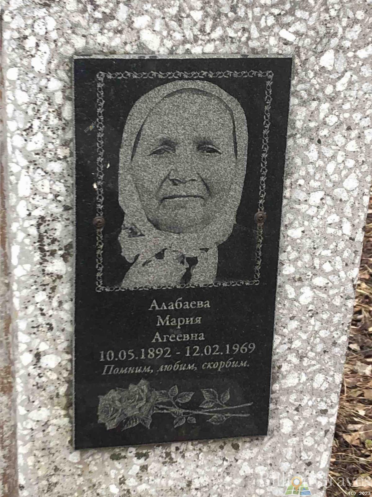 Алабаева Мария Агеевна