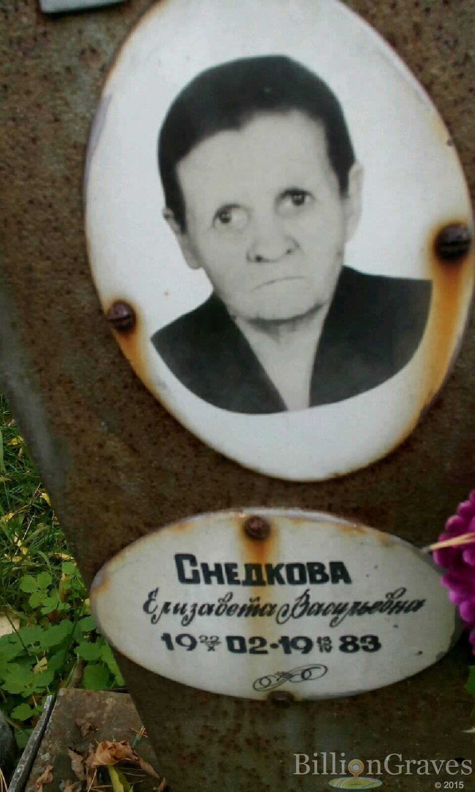 Снедкова Елизавета Васильевна