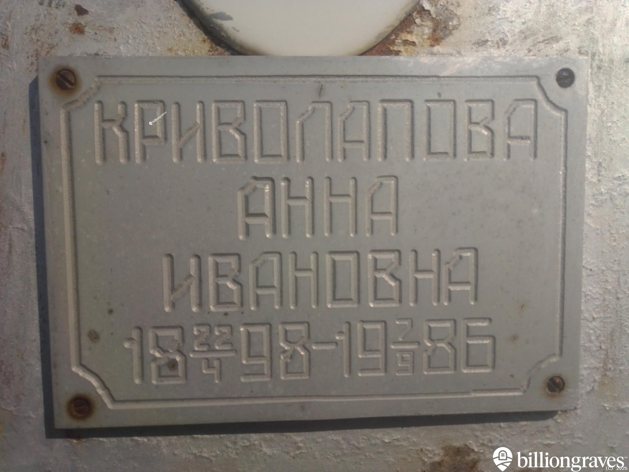 Криволапова Анна Ивановна