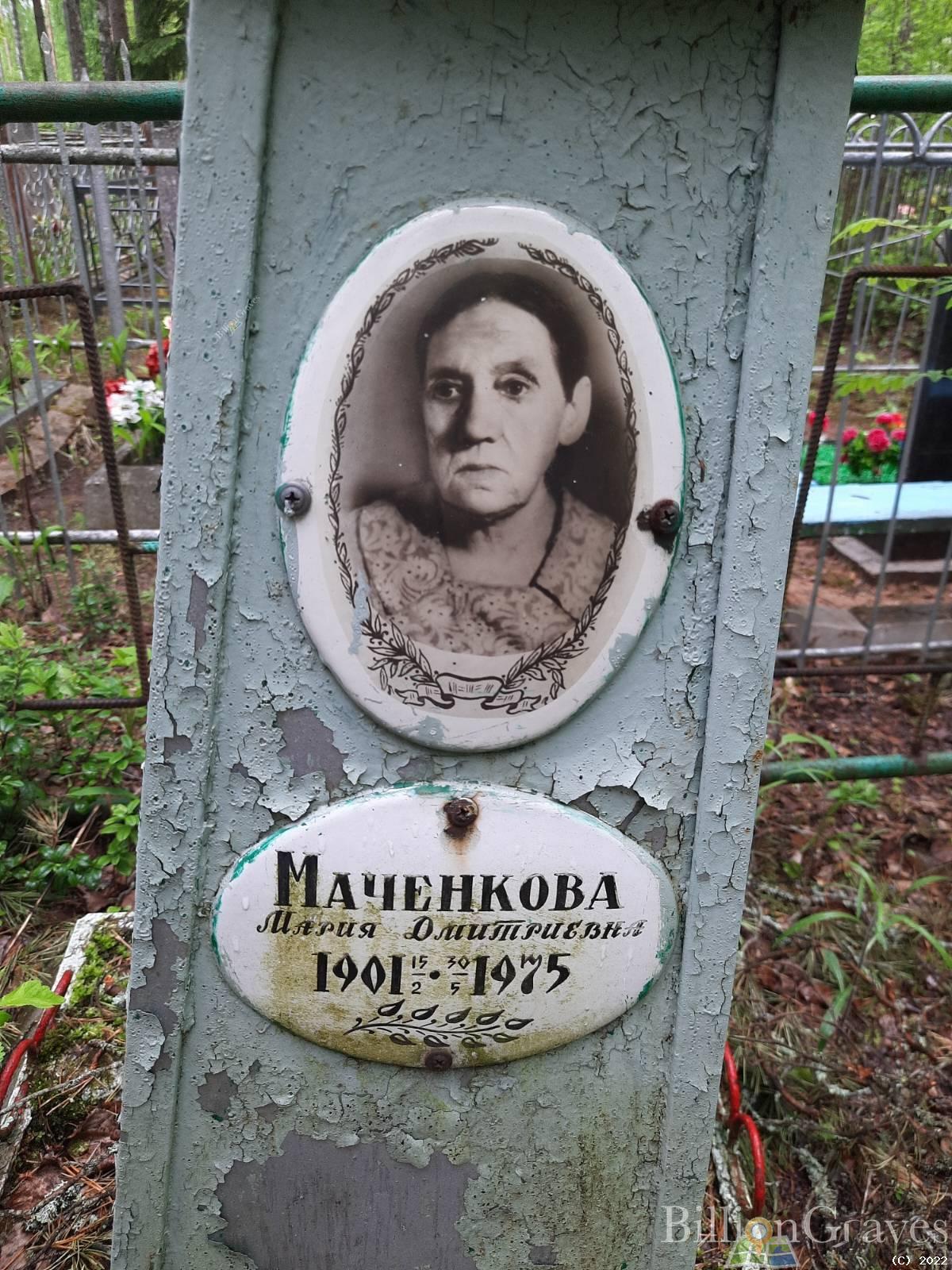 Маченкова Мария Дмитриевна