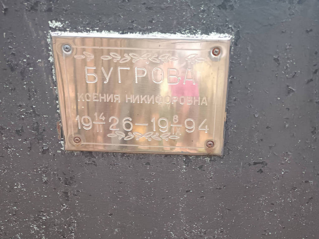 Бугрова Ксения Никифоровна