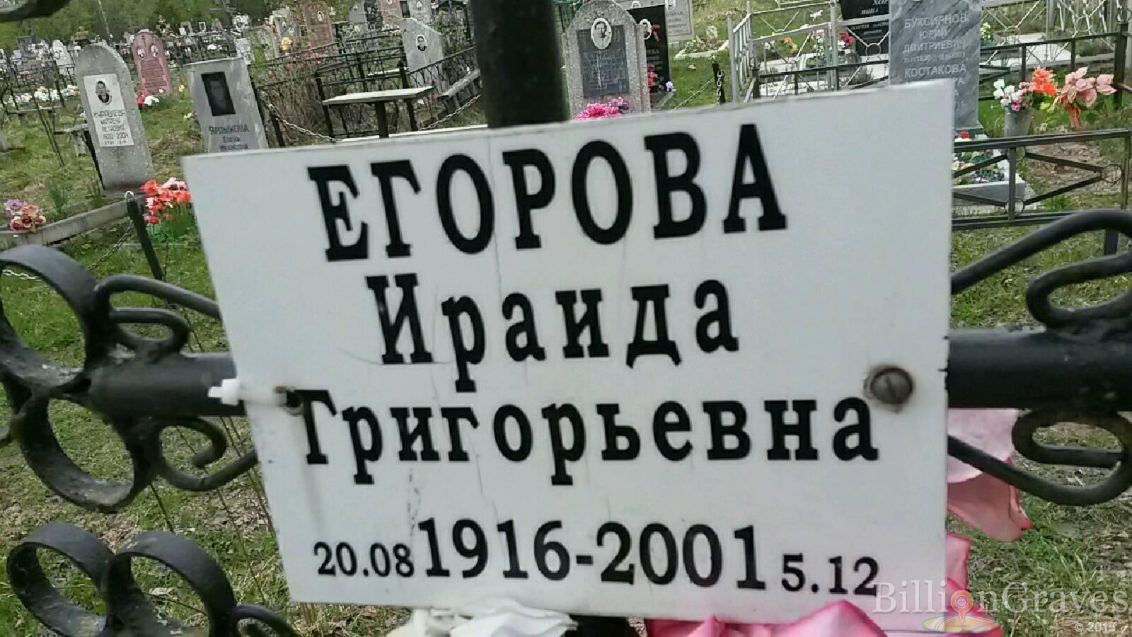егорова ираида григорьевна
