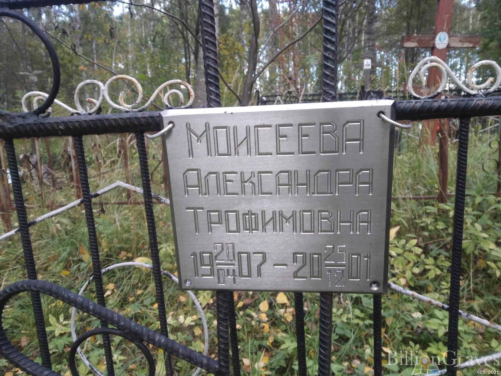 Моисеева Александра Трофимовна
