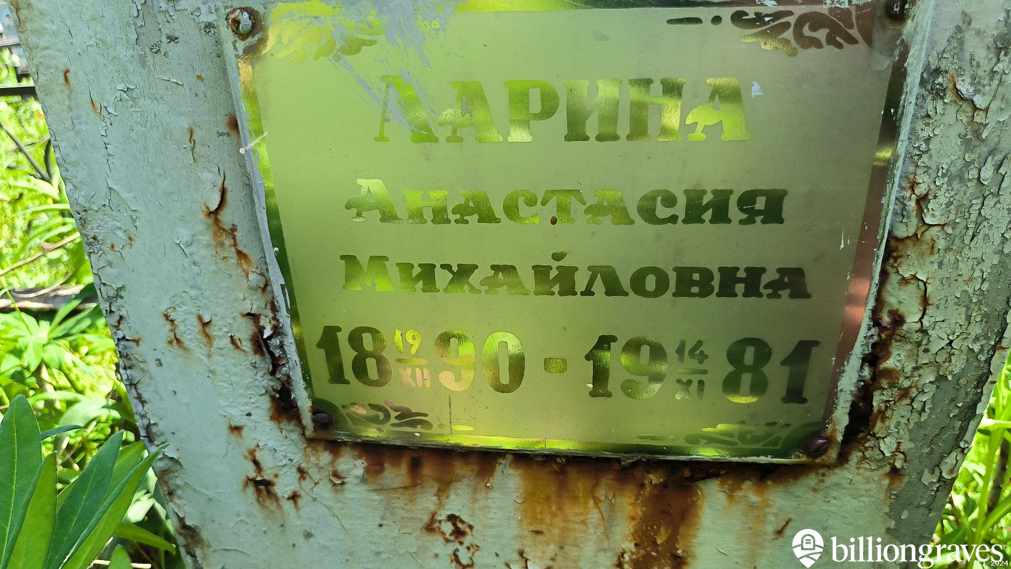 Ларина Анастасия Михайловна