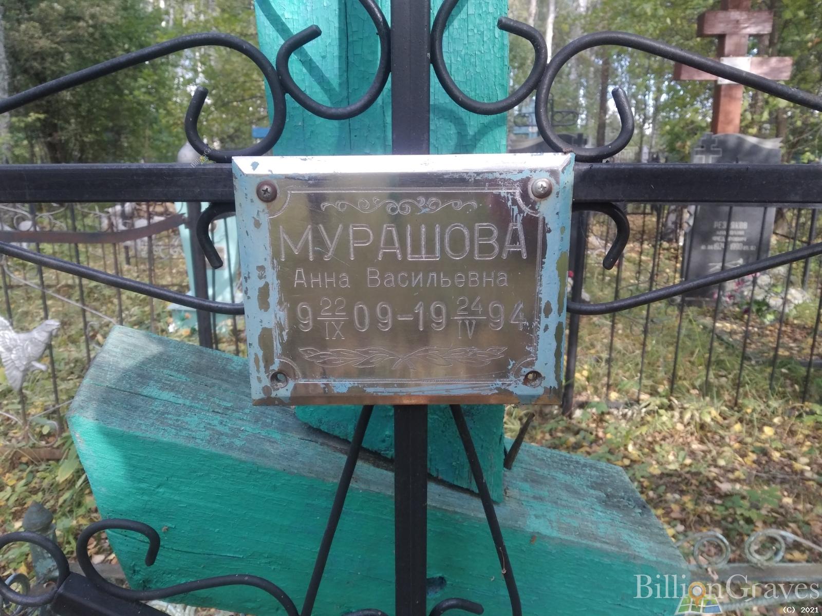 Мурашова Анна Васильевна
