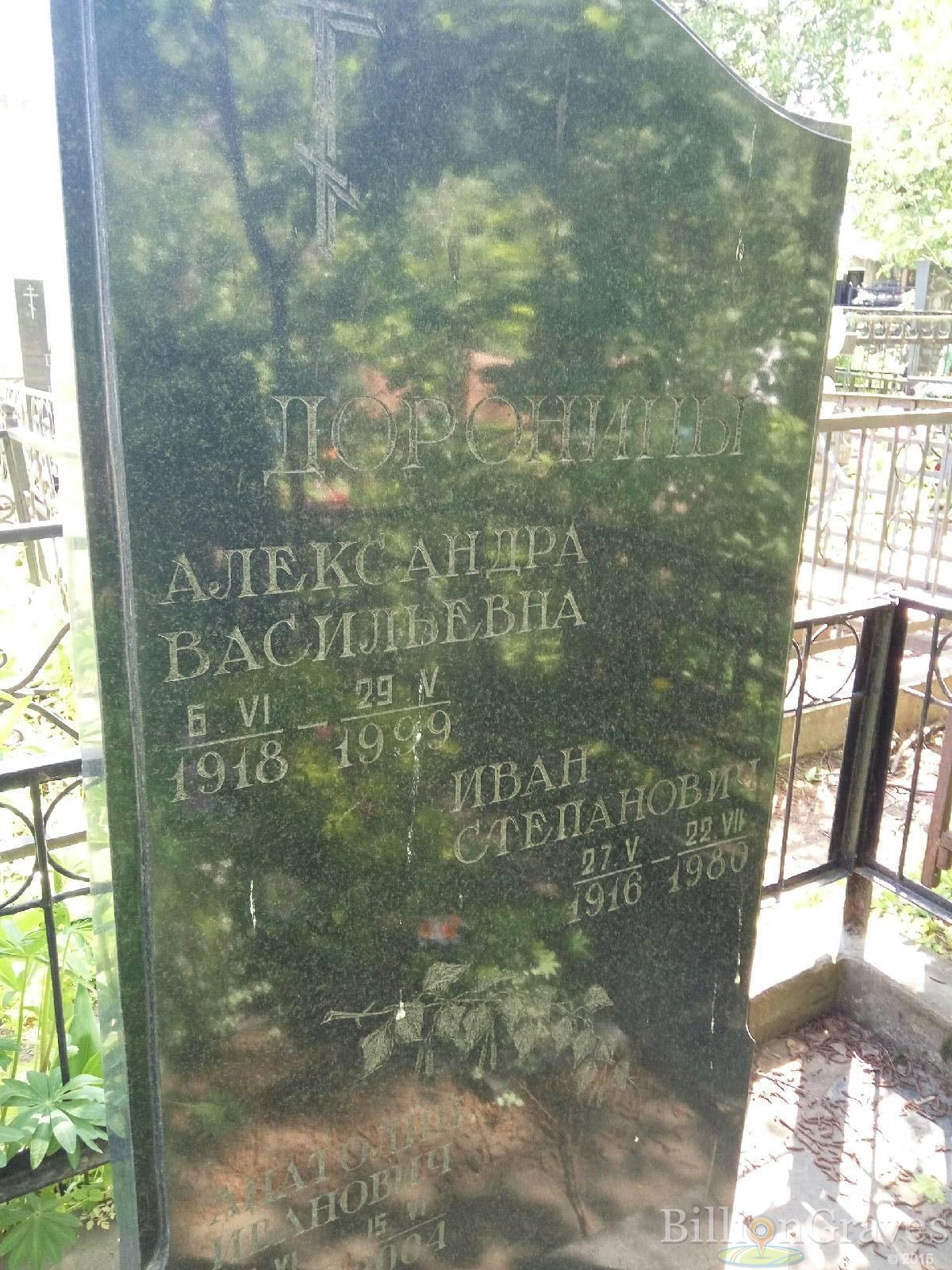 Доронина Александра Васильевна