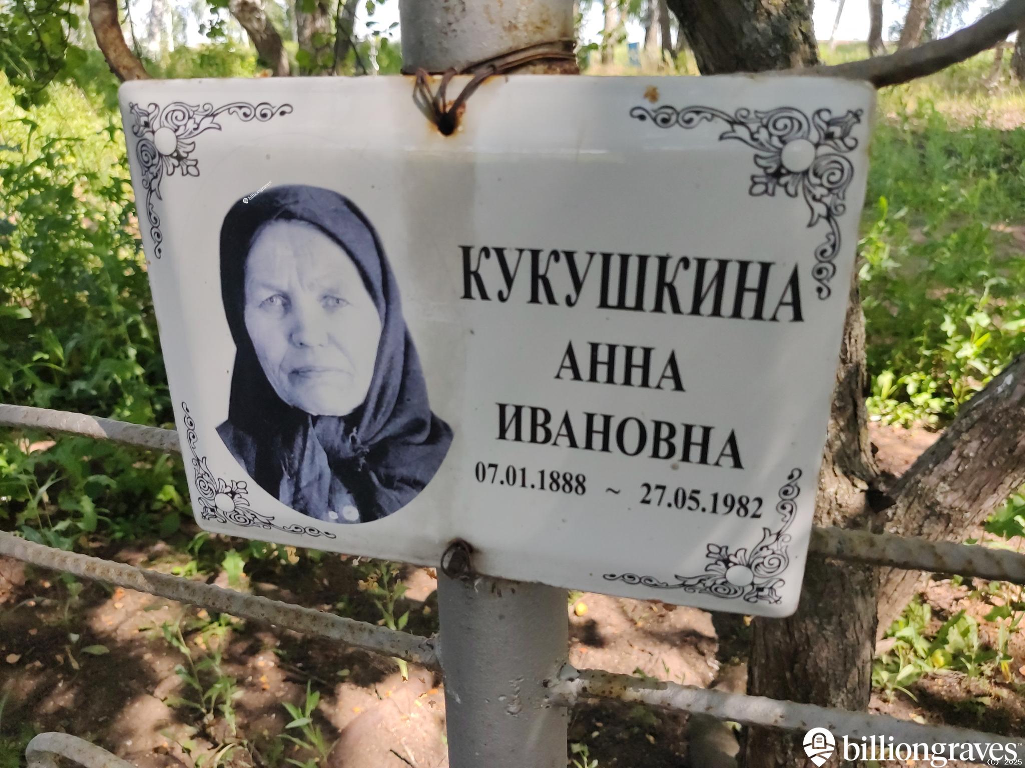 Кукушкина Анна Ивановна
