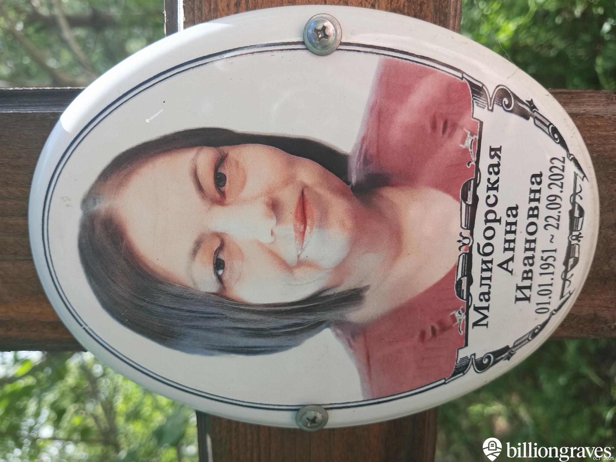 Малиборская Анна Ивановна