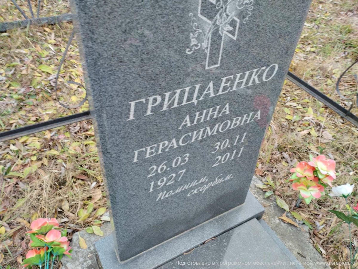 Грицаенко Анна Герасимовна