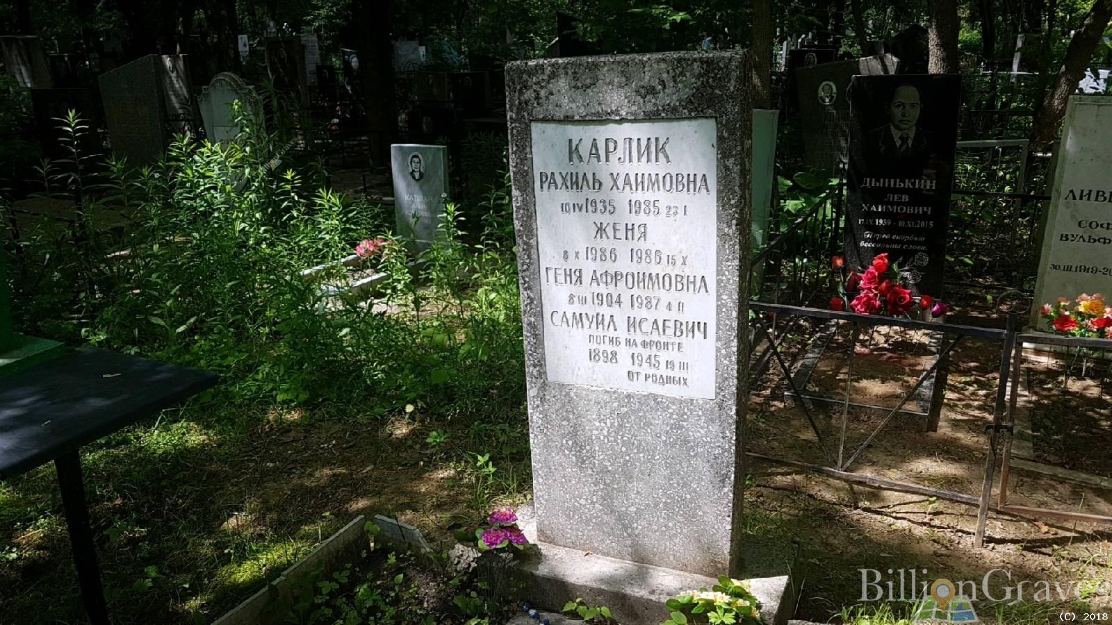 Карлик Геня Афроимовна