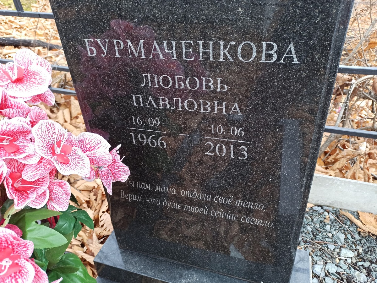 Бурмаченкова Любовь Павловна