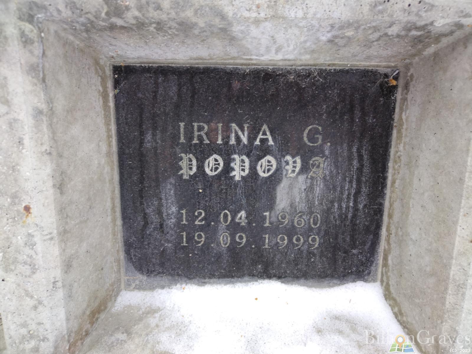 Popova Irina G