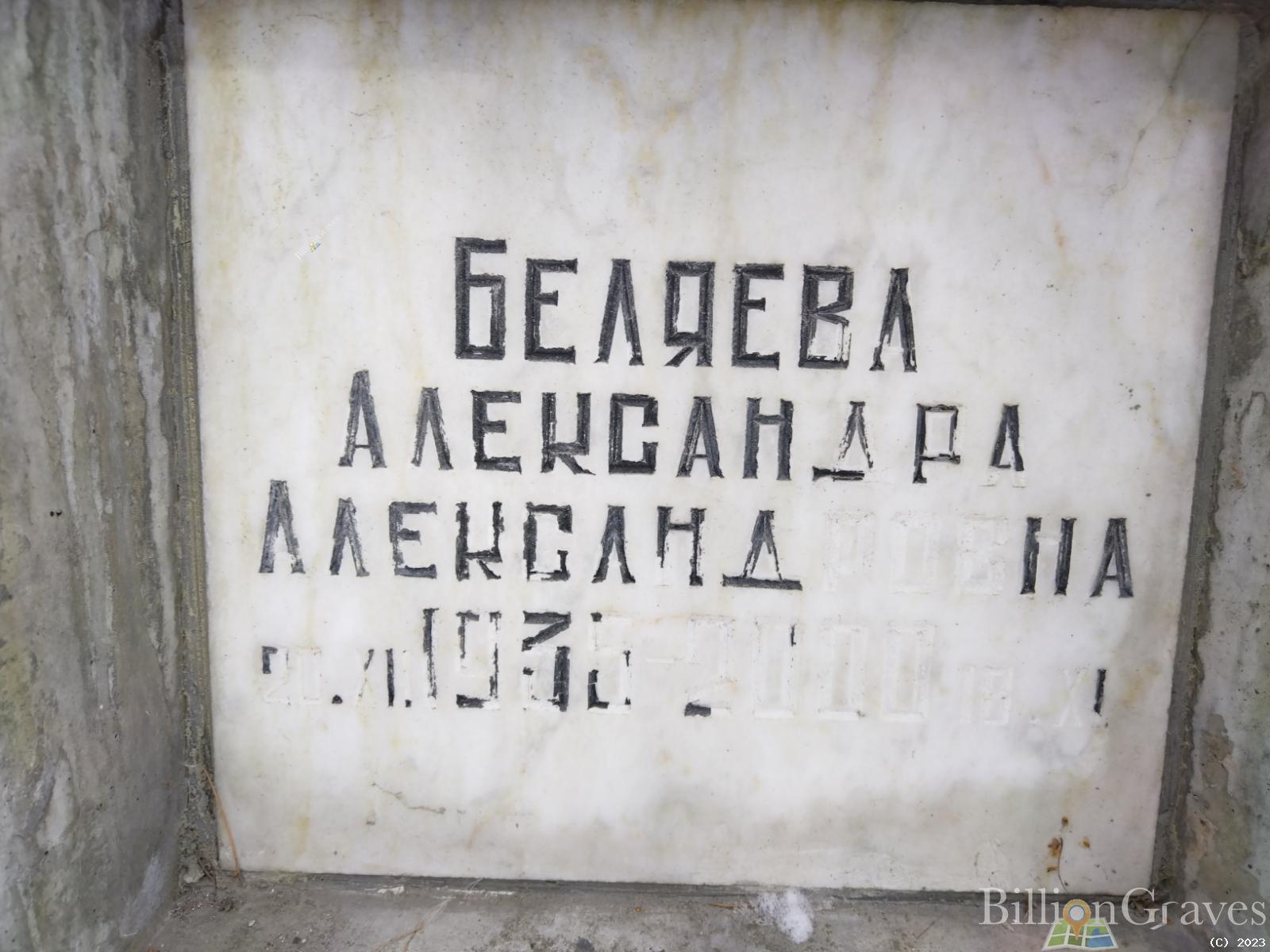 Беляева Александра Александровна