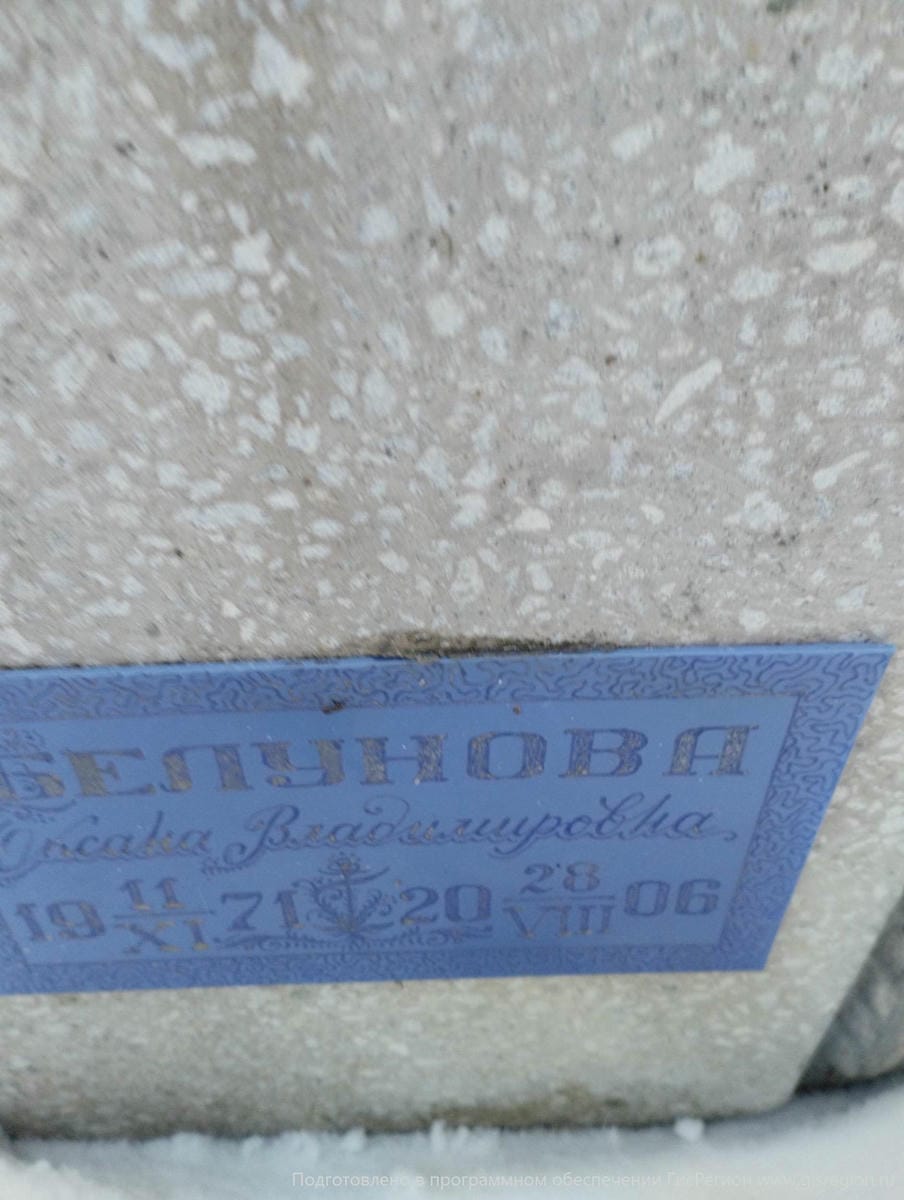 Белунова Оксана Владимировна