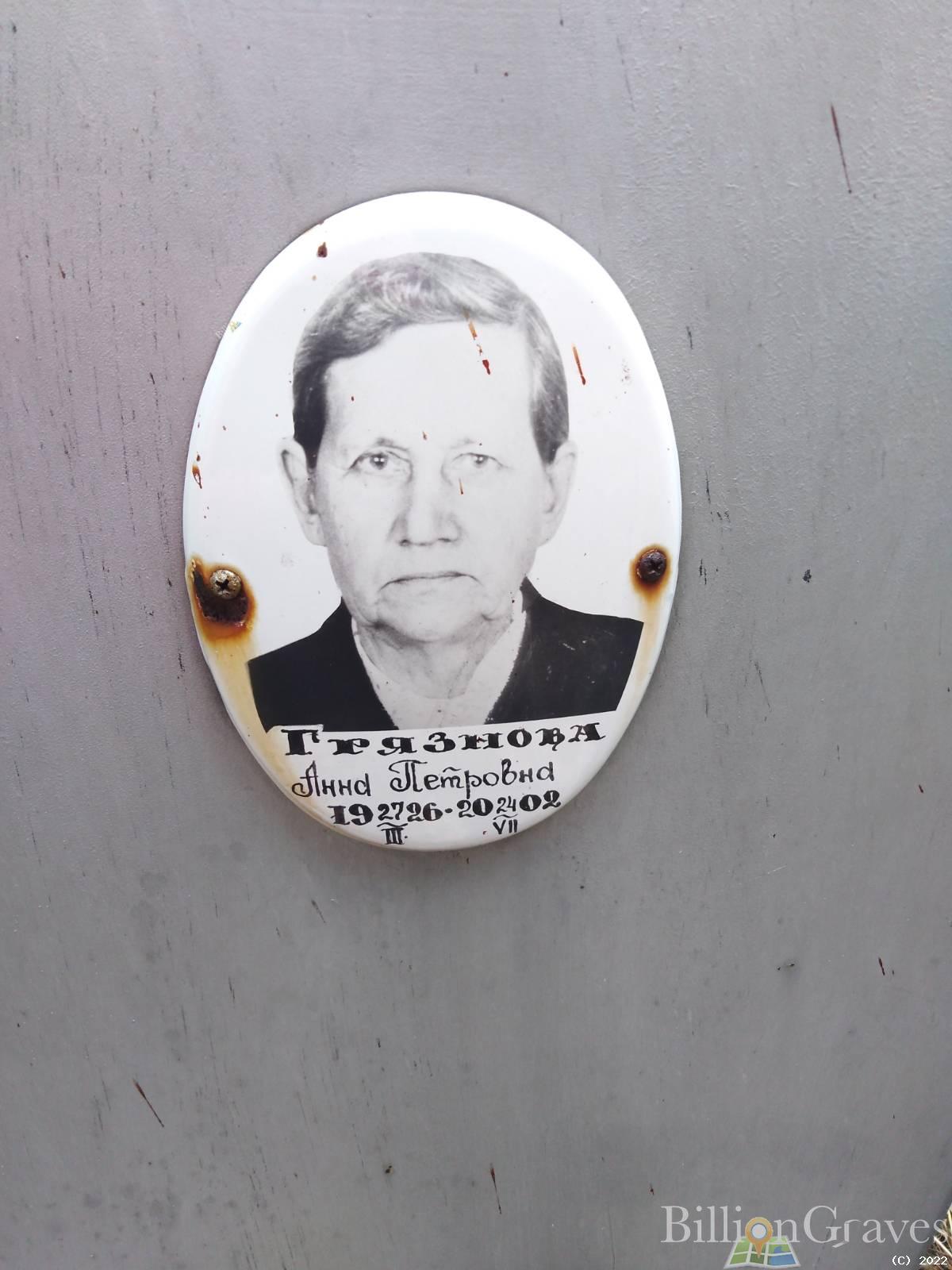 Грязнова Анна Петровна