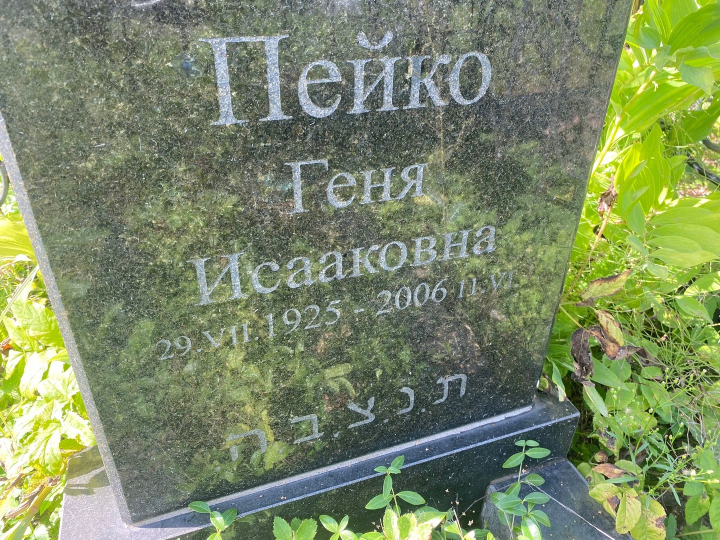 Геня Пейко Исааковна