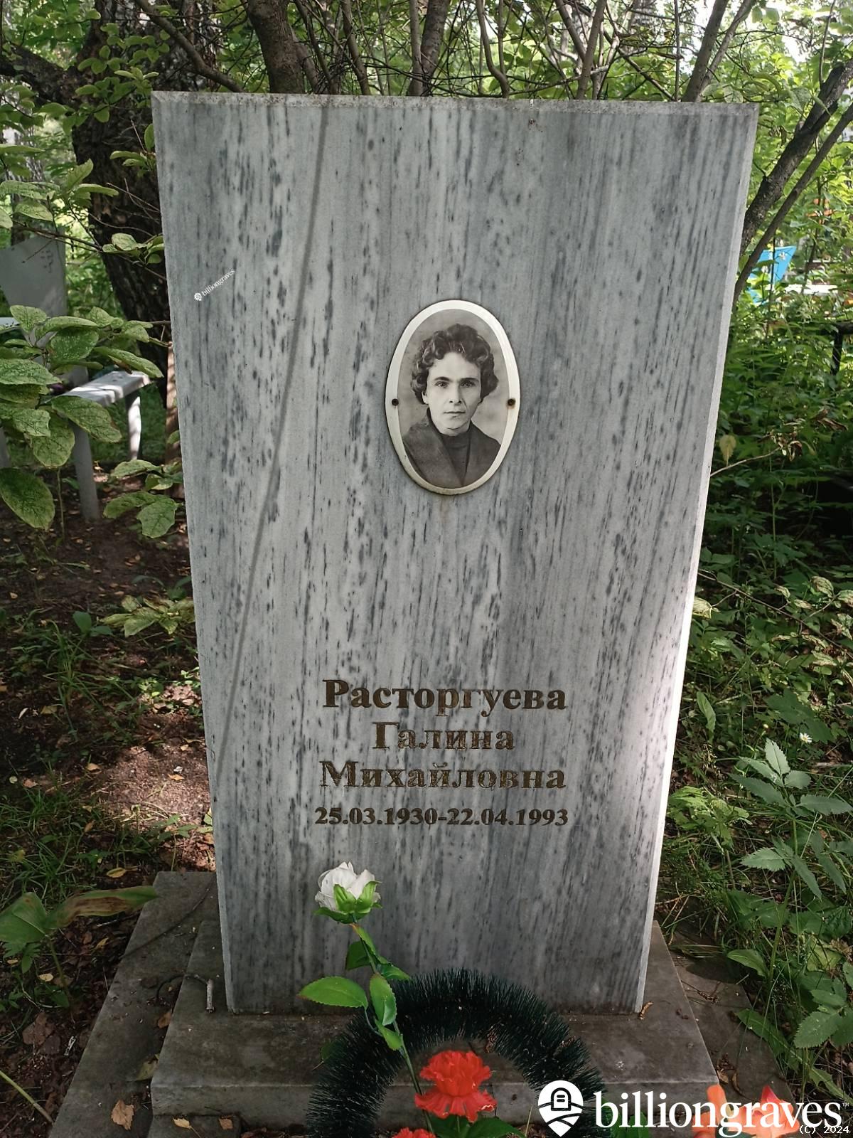 Расторгуева Галина Михайловна