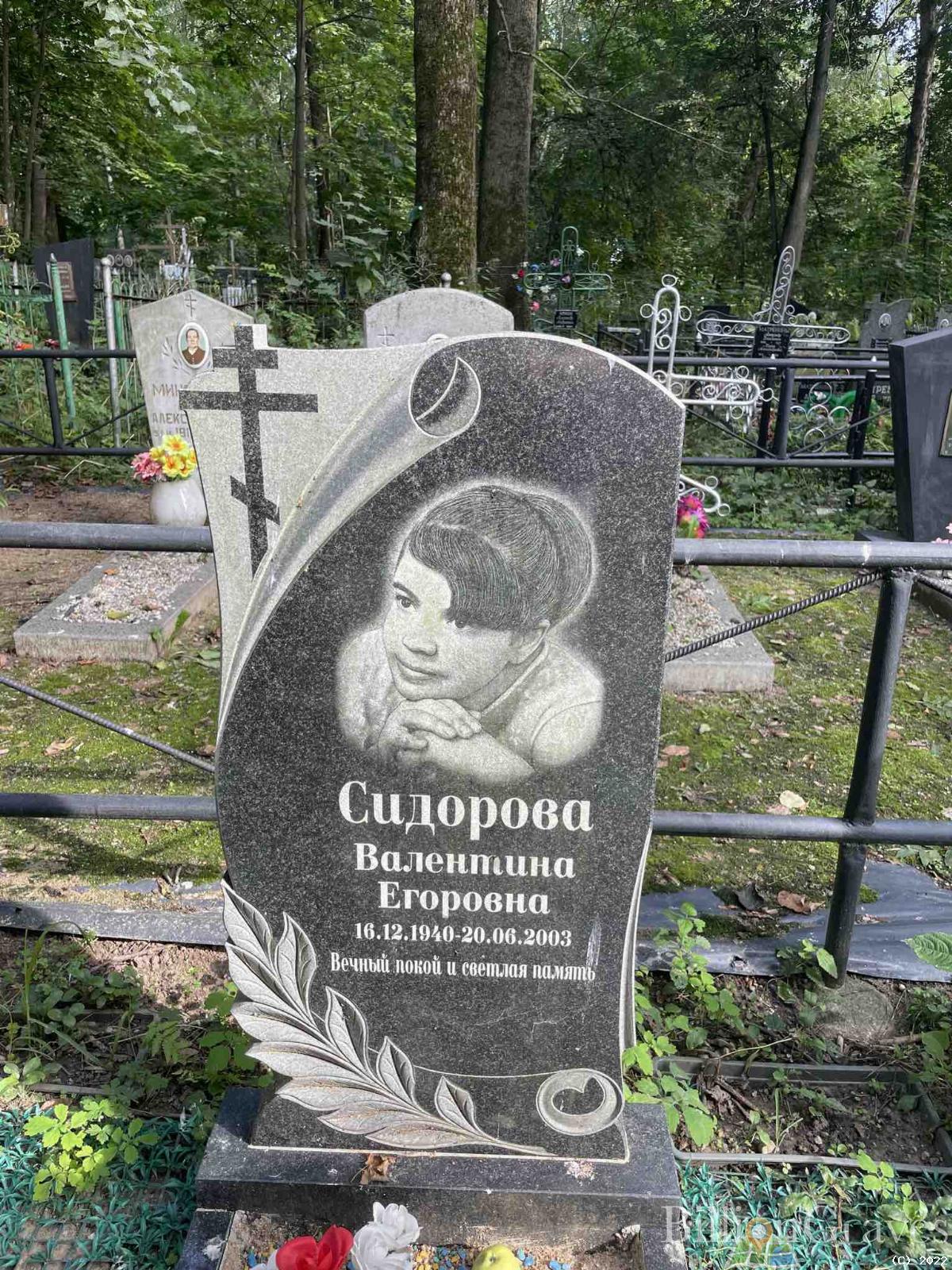 Сидорова Валентина Егоровна