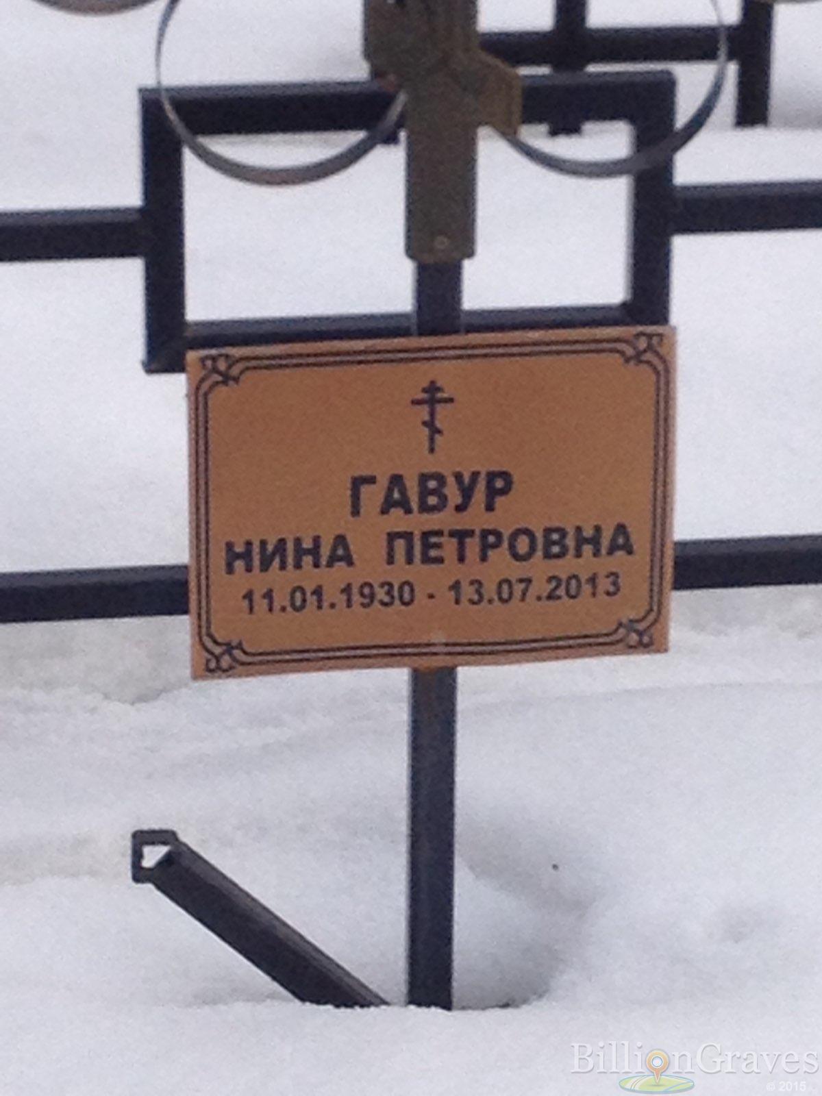 Гавур Нина Петровна