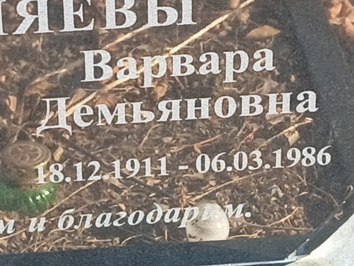 Поваляева Варвара Демьяновна