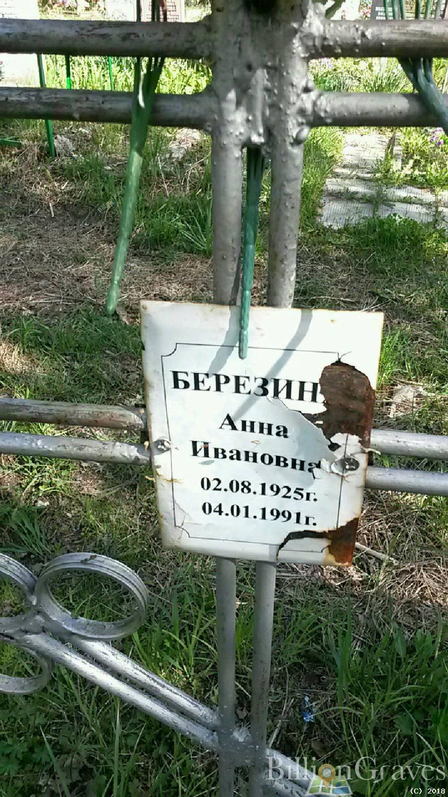 Березина Анна Ивановна