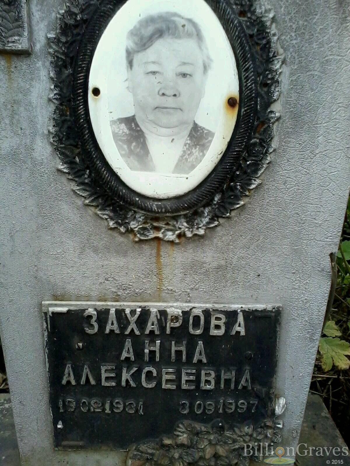 Захарова Анна Алексеевна