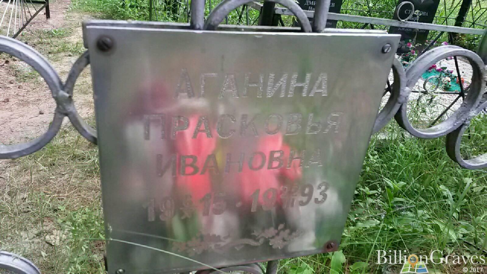 Аганина Прасковья Ивановна